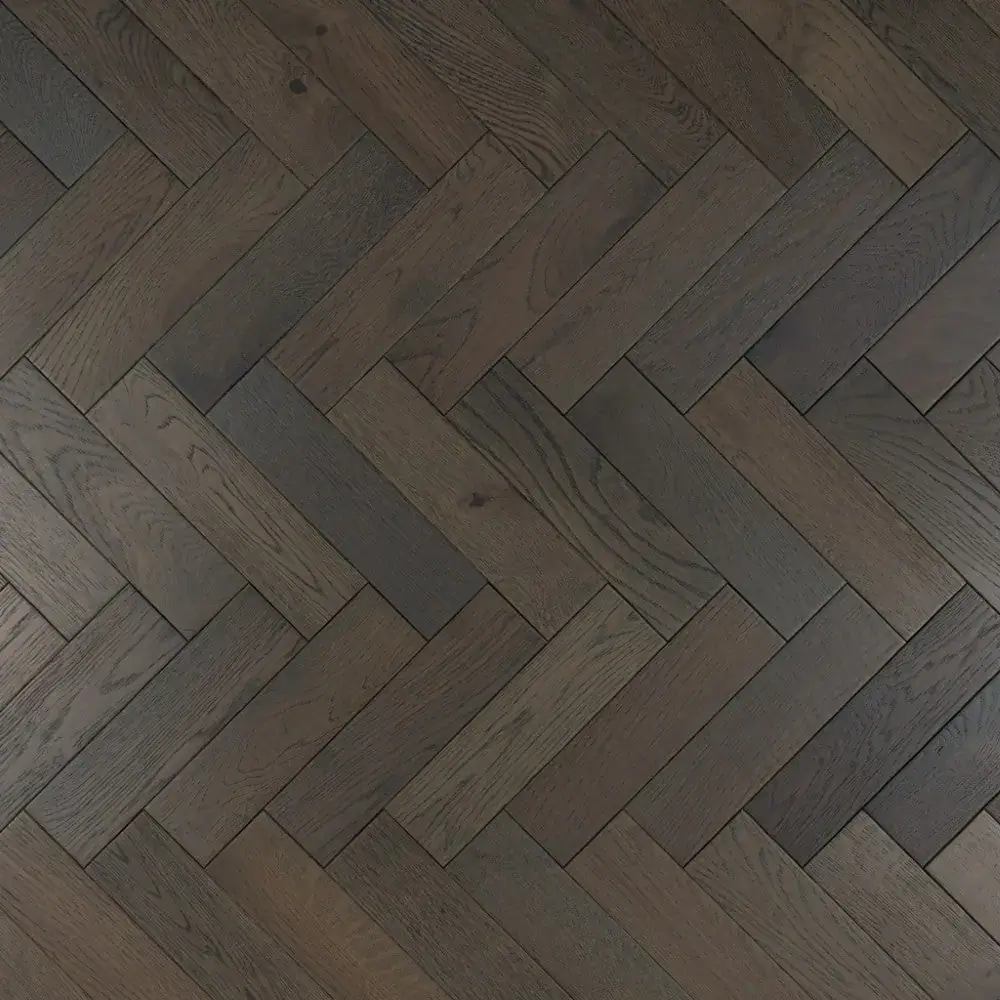 Graphite Grey Herringbone — Brushed Matt Lacquered