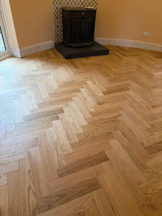 Natural Oak Herringbone