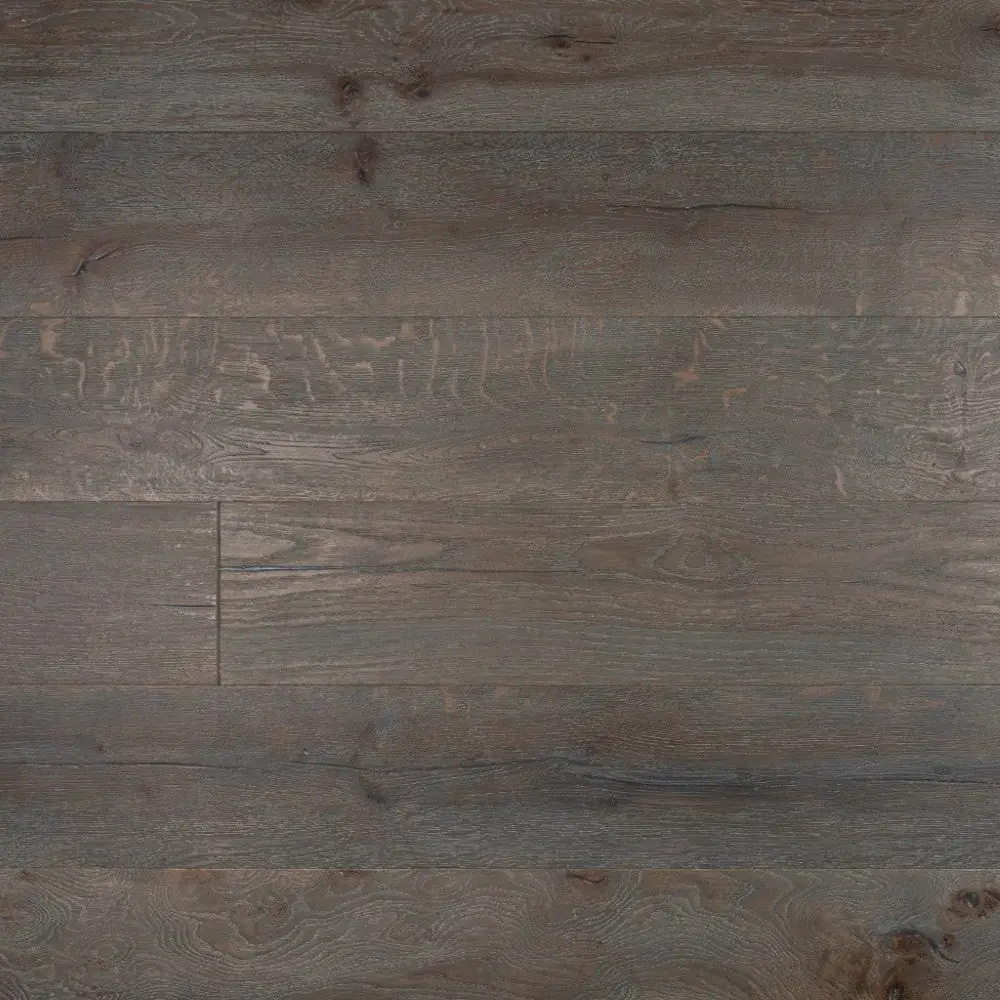 Smoked Grey Long Plank — Distressed · Hardwax Oiled