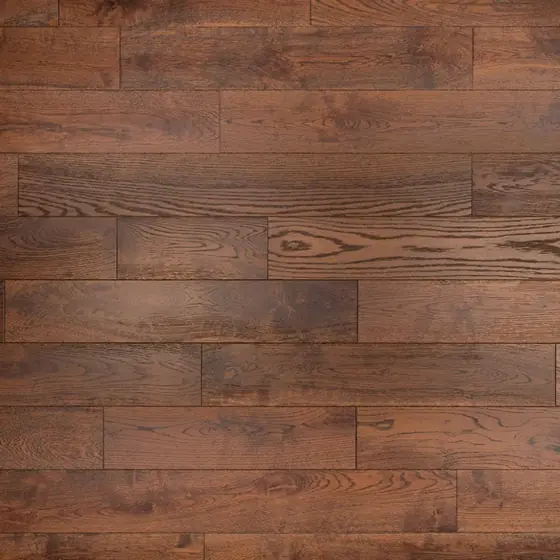 Smoked Oak Long Plank — Brushed Matt Lacquered