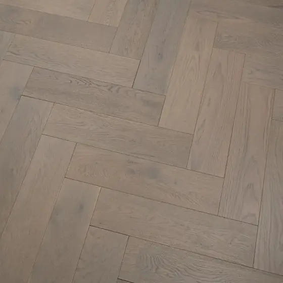 Soft Grey Herringbone — Brushed Oiled
