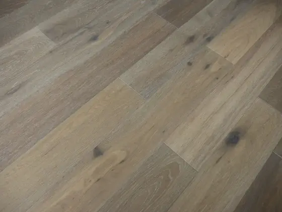 Soft Grey Long Plank — Brushed Oiled