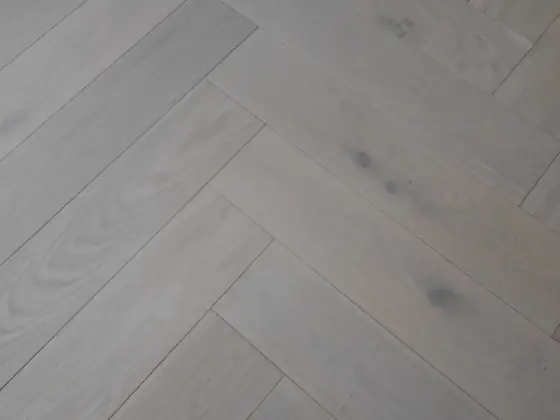 Soft White Herringbone — Oiled